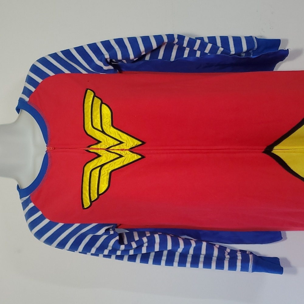 Wonder Woman Sze XS/S PJs Onesie Pajamas Hero Fleece Long Costume WW84 DC Comics - Picture 4 of 12
